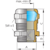 Billede af Forskruning M32x1,5 Blueglobe TRI Ex-e II - KAD 25,0 - 17,0mm